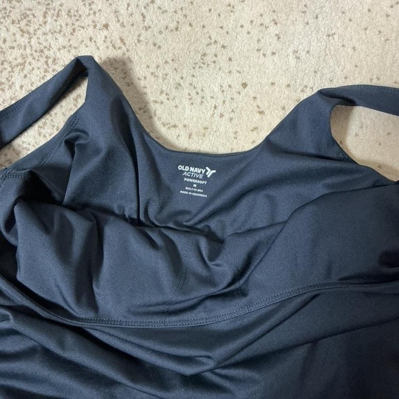 Old Navy Active Powersoft Exercise Dress Black Built-in Bra Shorts Medium 831911 - Picture 8 of 8
